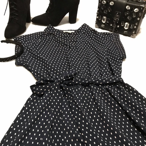 SMALL BLUE & WHITE MONTEAU MINI DRESS - Picture 2 of 10